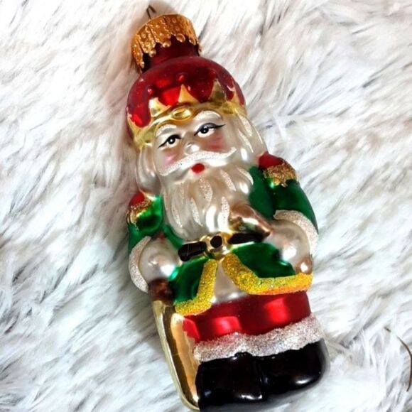 Vintage Ornament German Glass 3.5" St. Nicklaus - Picture 1 of 9